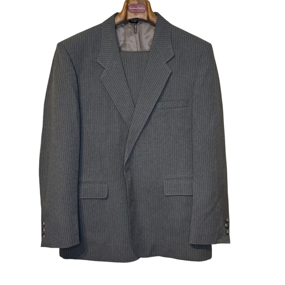 Levi's Mens Sport Coat Vintage Action Suit Pinstripe STA-PREST Business 46R